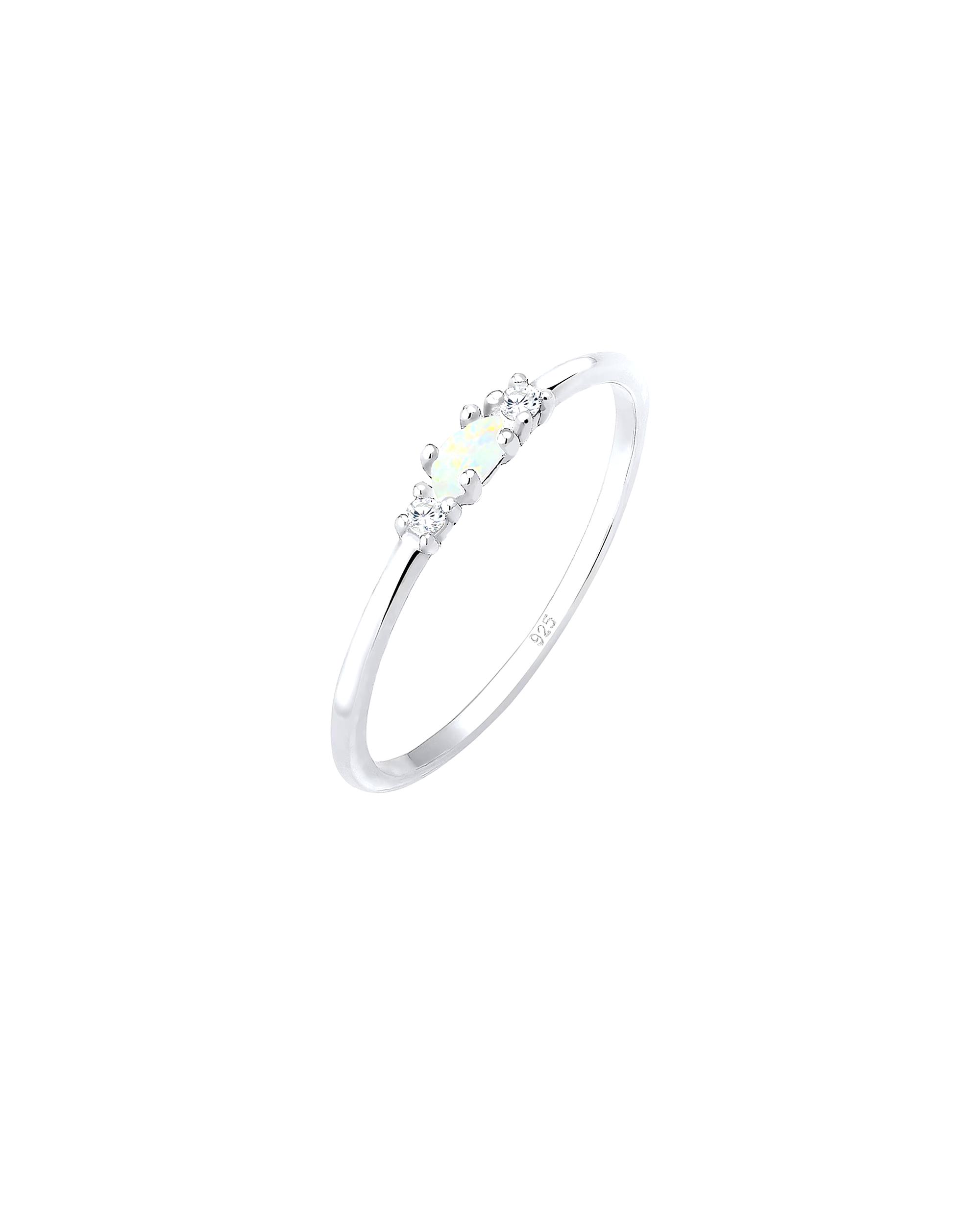 Elli Ring Vintage Opal Zirconia 925 Sterling Silver