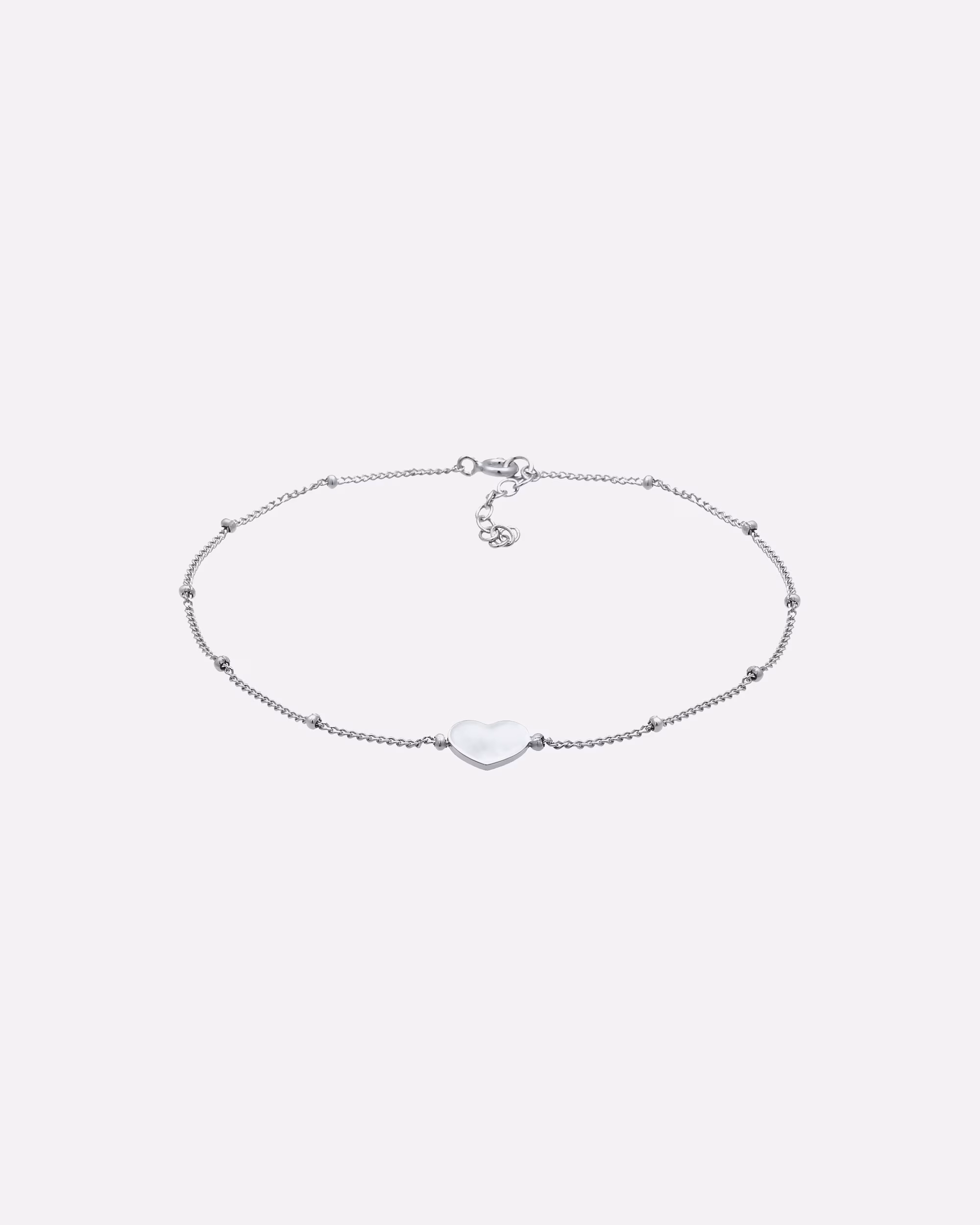 Elli Jewelry Heart Ball Chain Playful Summer 925 Silver