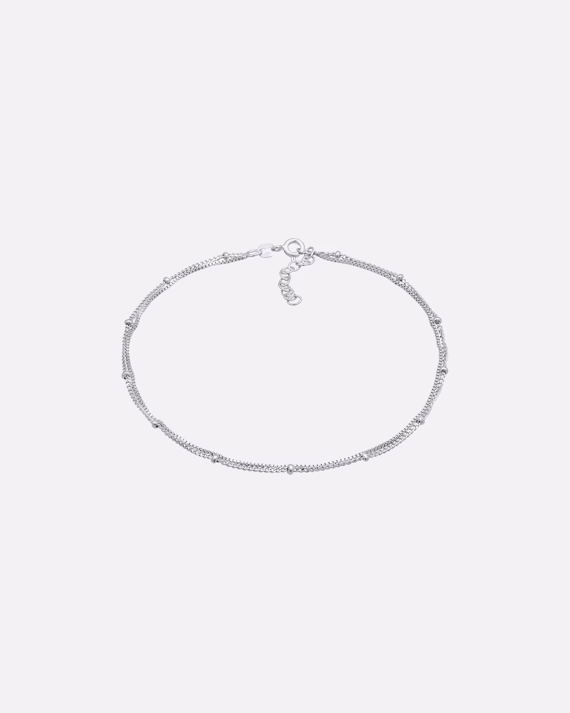 Elli jewelry ball link chain layer look 925 silver