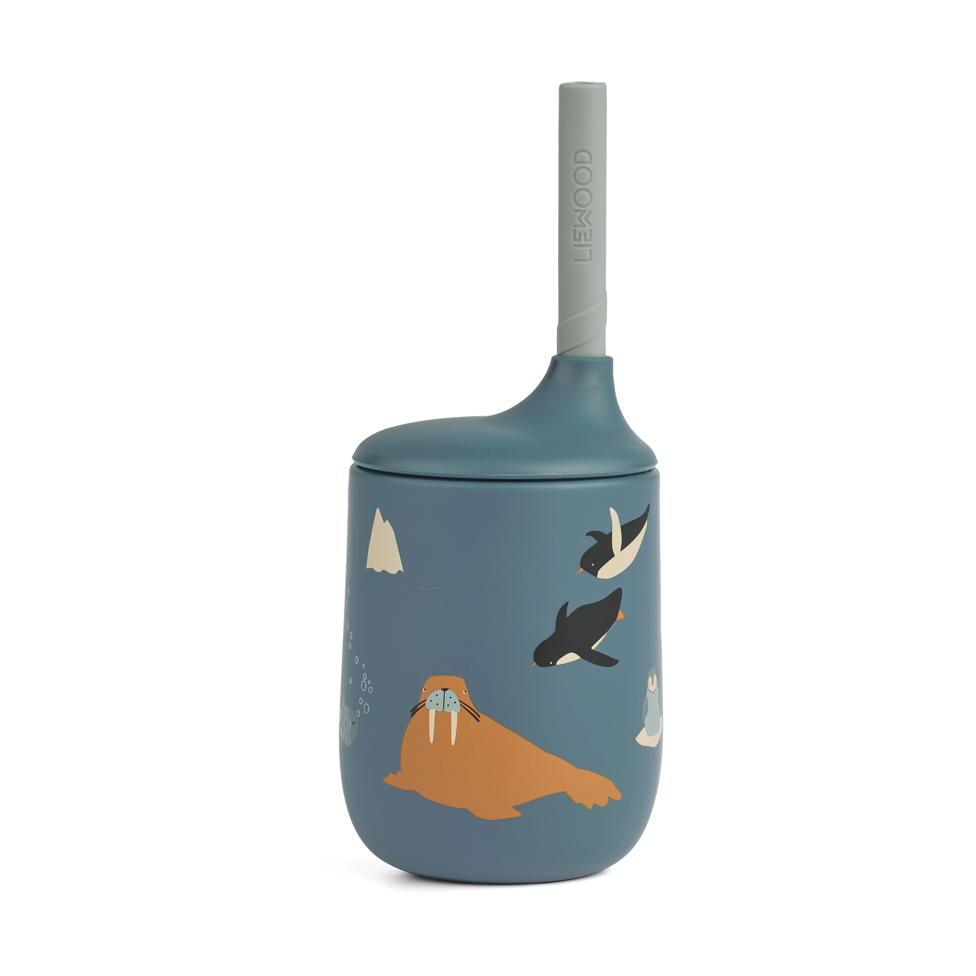 Ellis printed sippy cup training cup with straw 23 cl