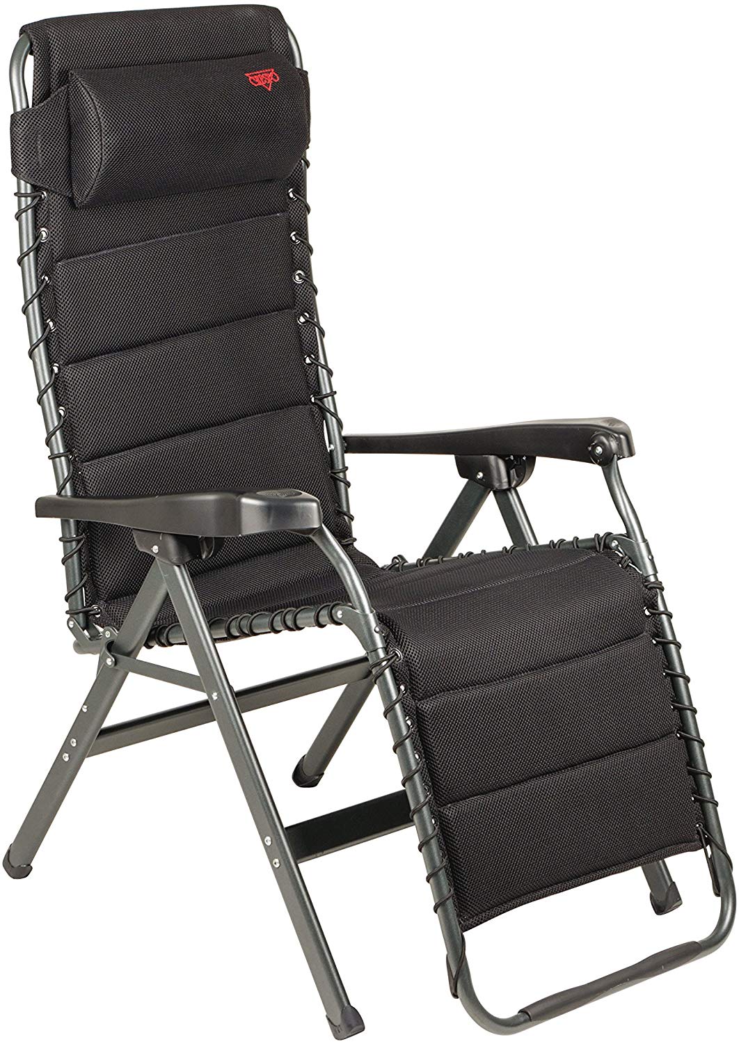 Crespo AP232 Air Deluxe Sun Lounger Camping Garden Lounger Foldable Aluminium