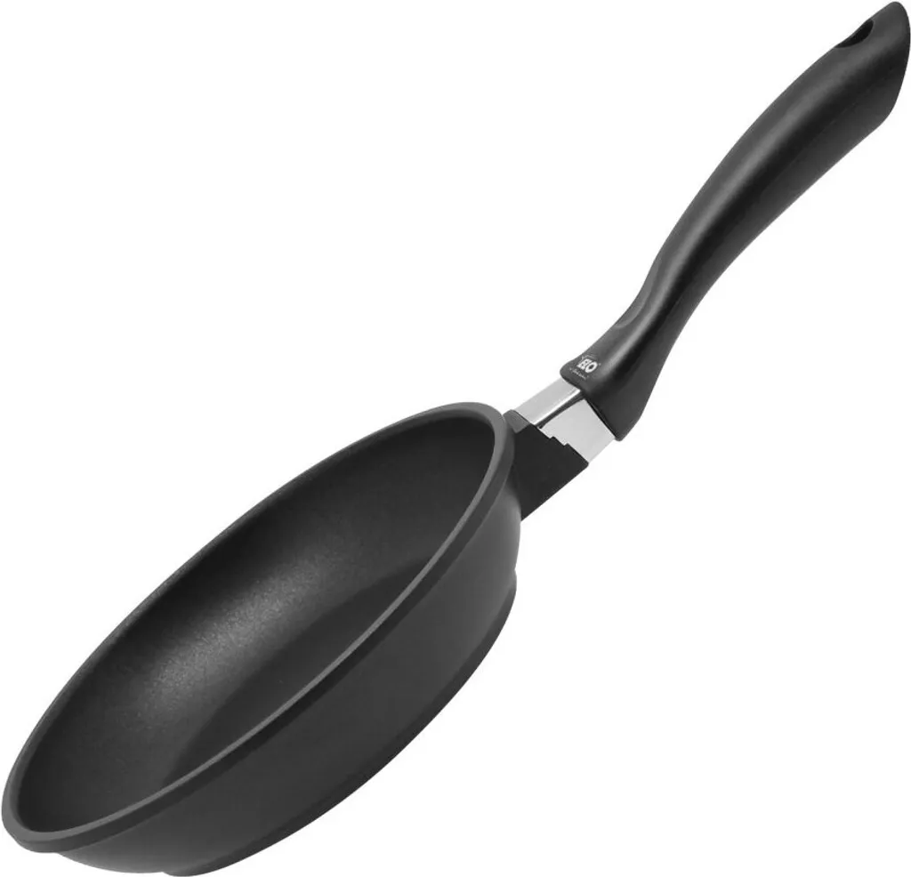 ELO frying pan Ø 20 cm ALUCAST, pan made of energy-saving cast aluminum with non-stick coating, pan for ceramic, gas, electric and induction hobs - dishwasher safe, color: black