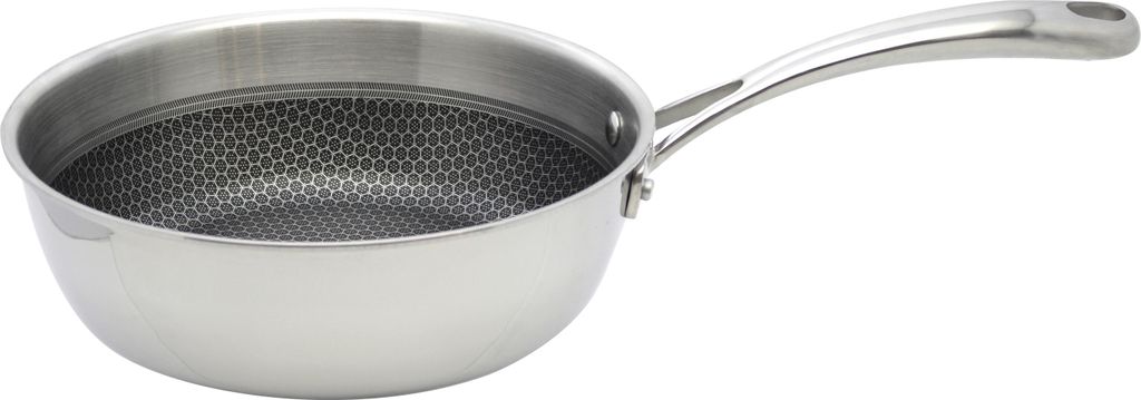 ELO sauté pan RELIEF DH 20x8 cm silver