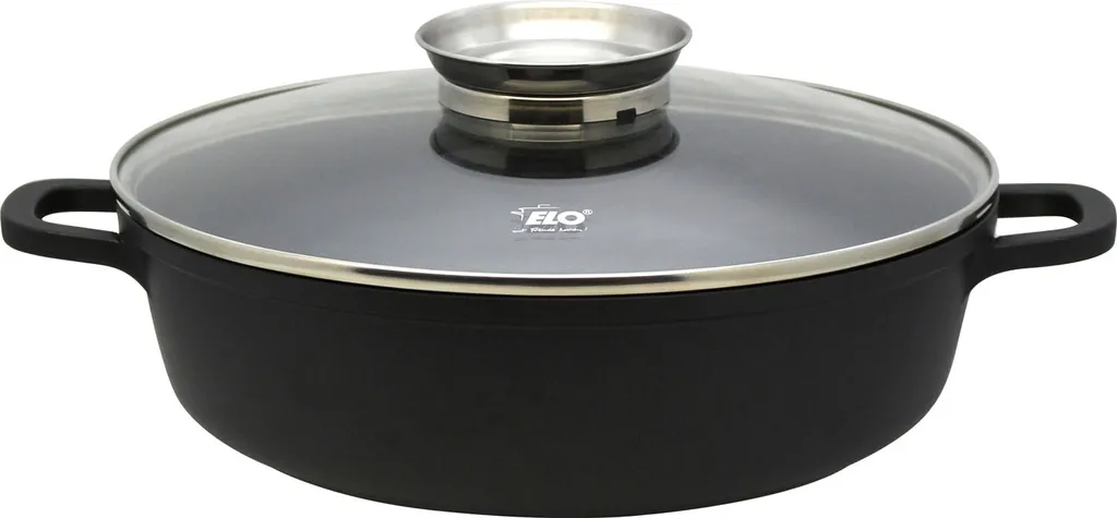 ELO round serving pan 24cm with glass lid 2.3L