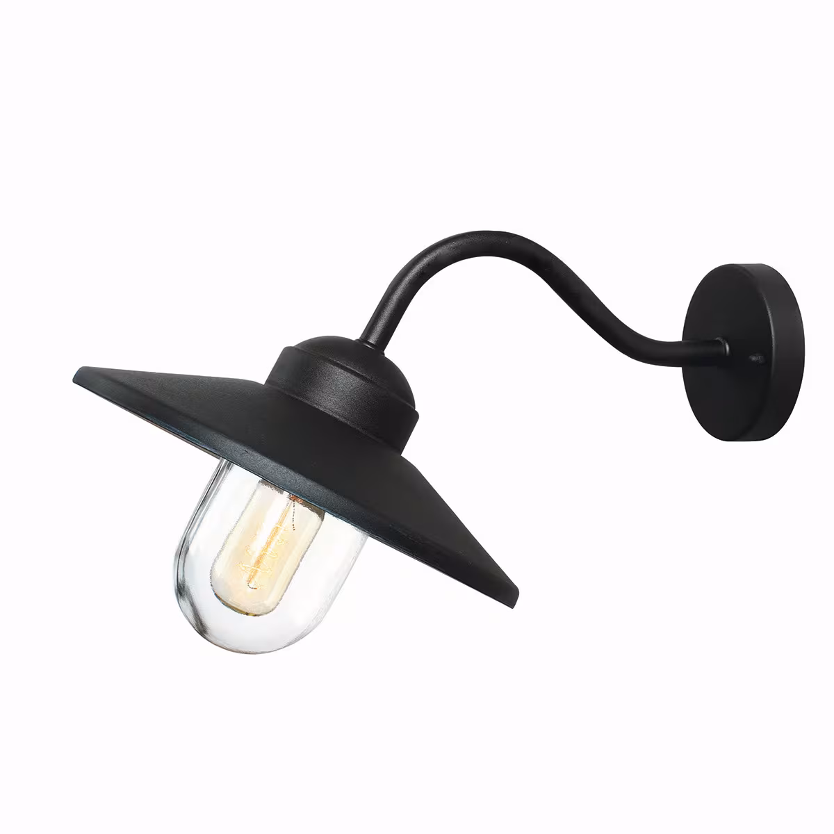 Elstead Lighting Outdoor Wall Light Klampenborg 42/27.5/25.5 cm, Black