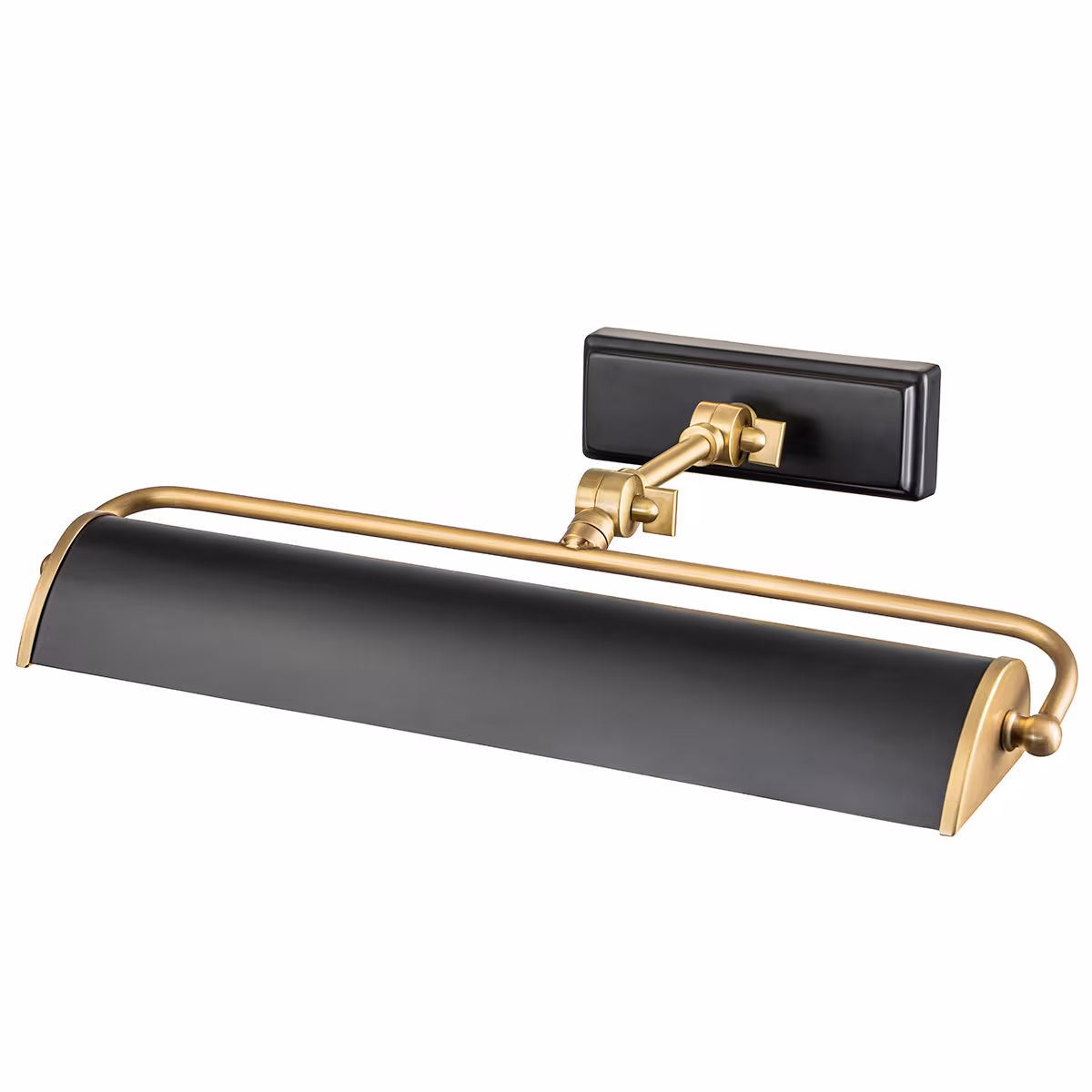 Elstead Lighting PICTURE LAMP Winchfield 12.7/44.5/31.8 cm, Black, brass-colored