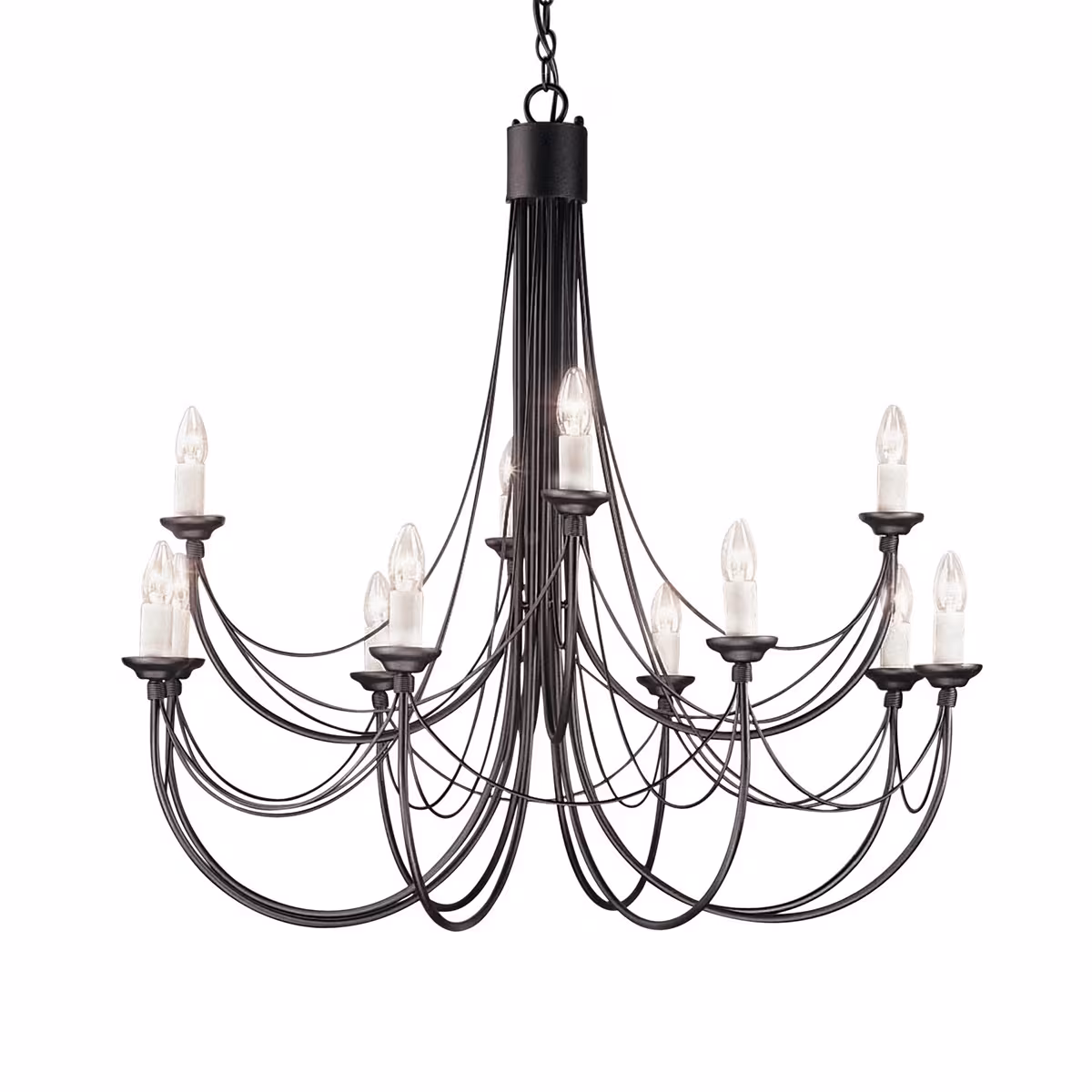 Elstead Lighting CHANDELIER Black 98/86.5 cm