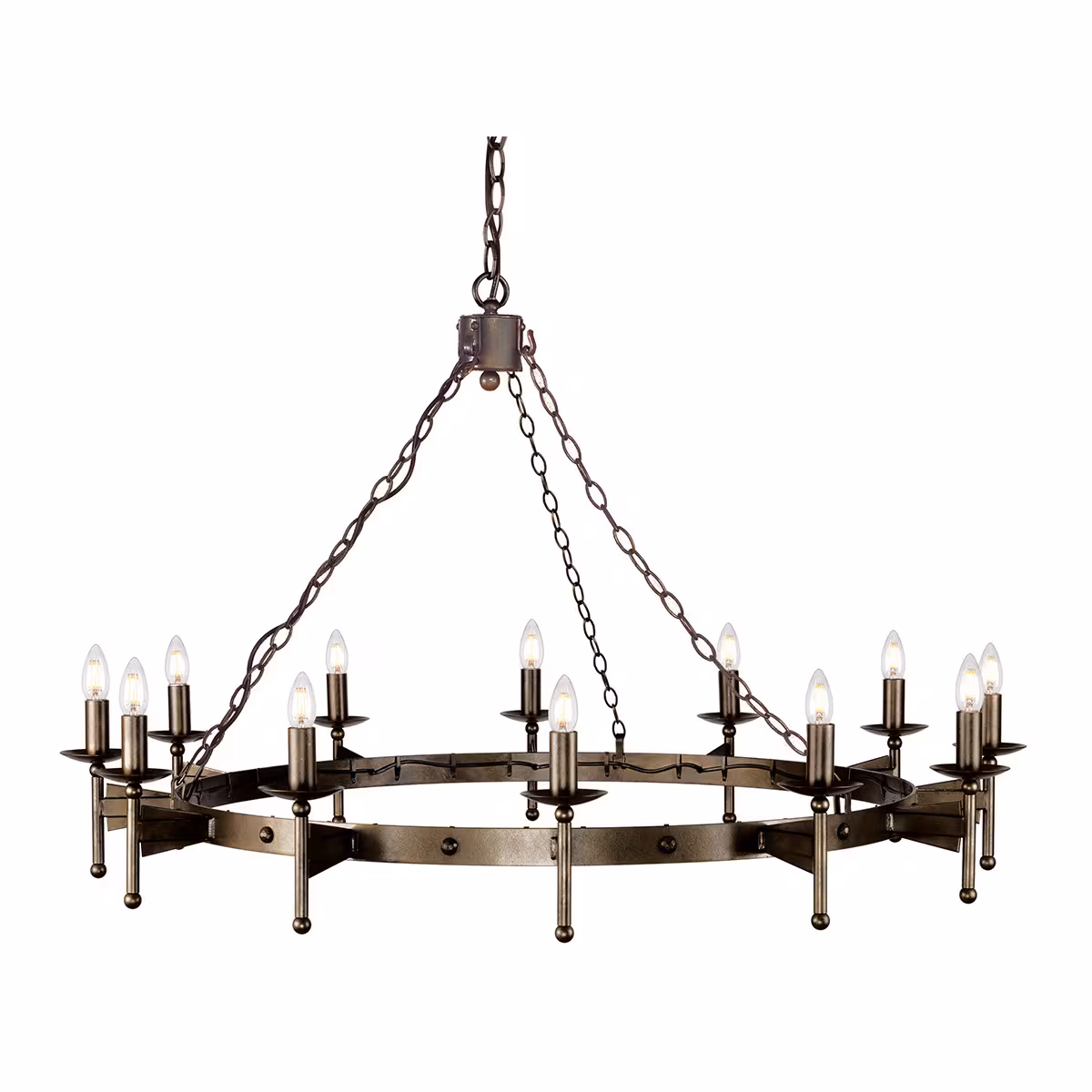 Elstead Lighting CHANDELIER CW12-OLD-BRZ 130/90 cm