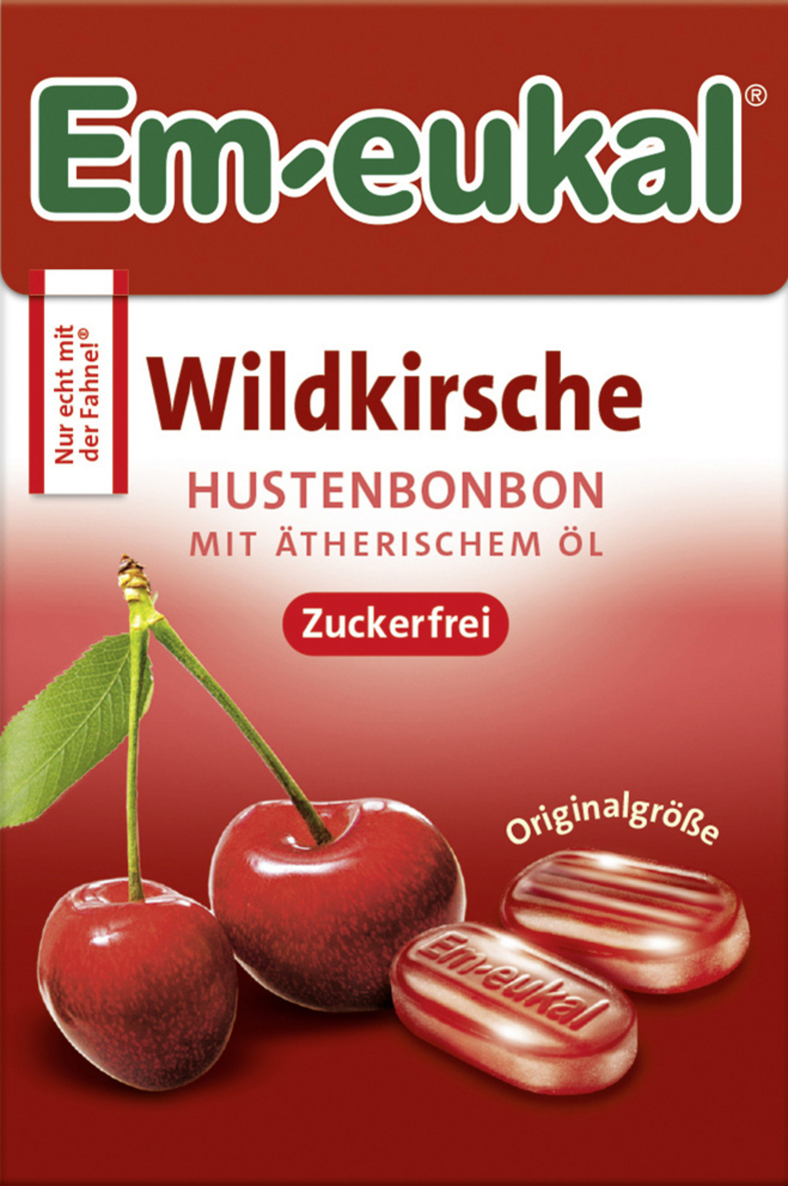 Em-eukal cough drops wild cherry box