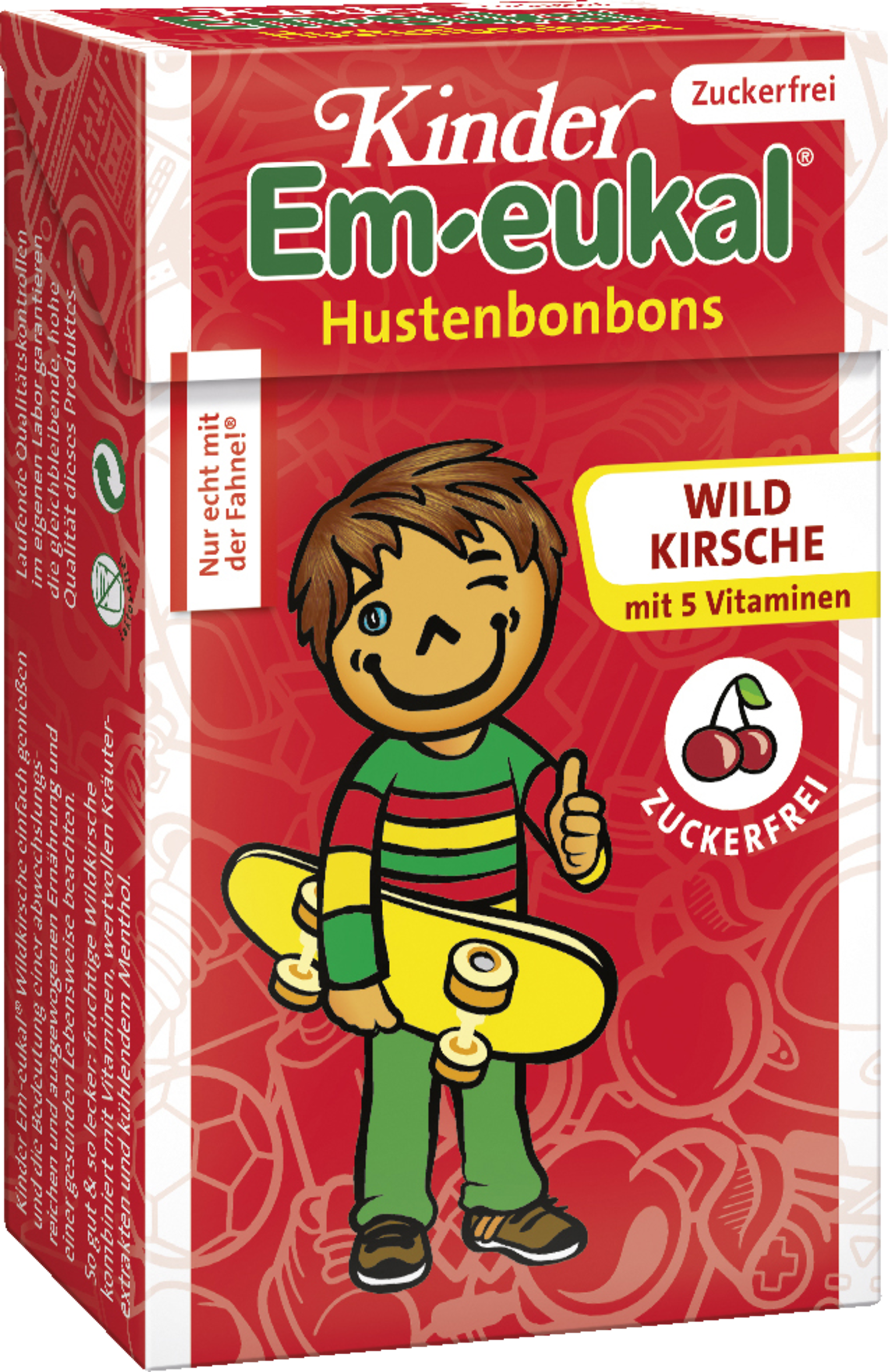 Em-eukal Wild Cherry Cough Drops with sweeteners and 5 vitamins