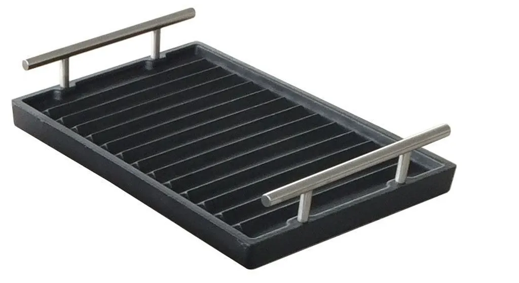 Lunaway Enameled cast iron grill pan with stainless steel handles 50 x 40 x 2.1 H cm DS