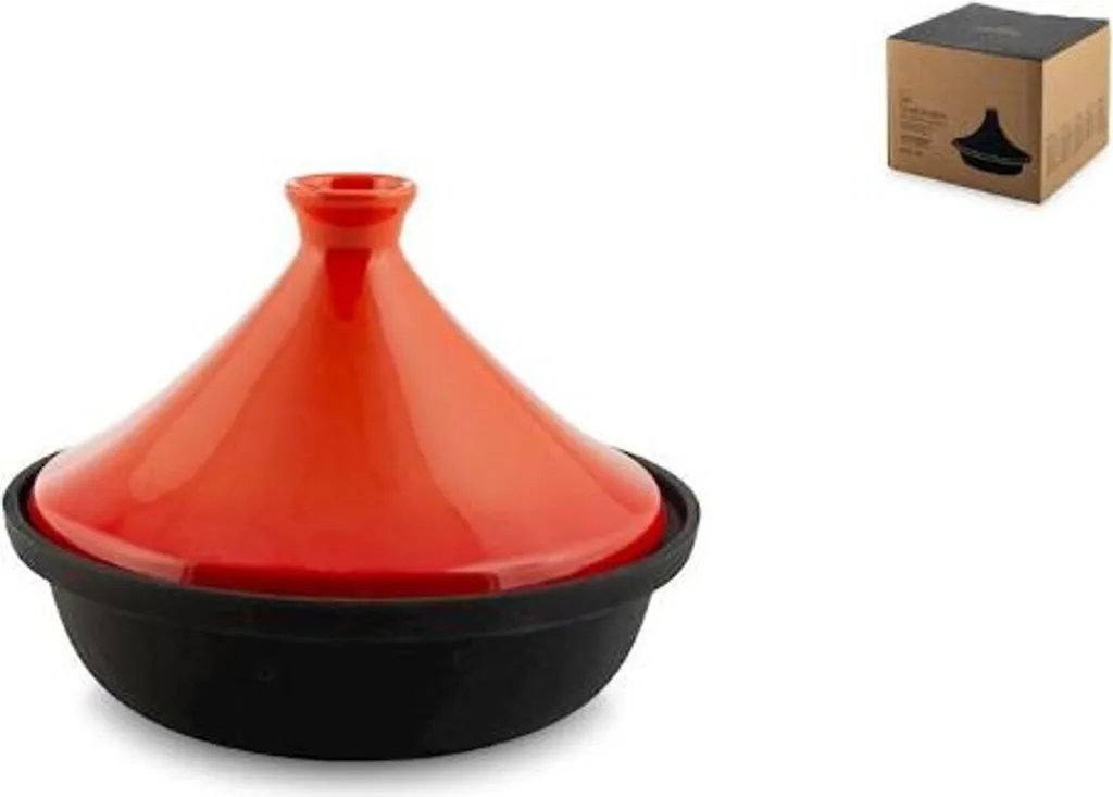 H+H Enameled cast iron tagine with ceramic lid – Ø 25 cm, 2 l