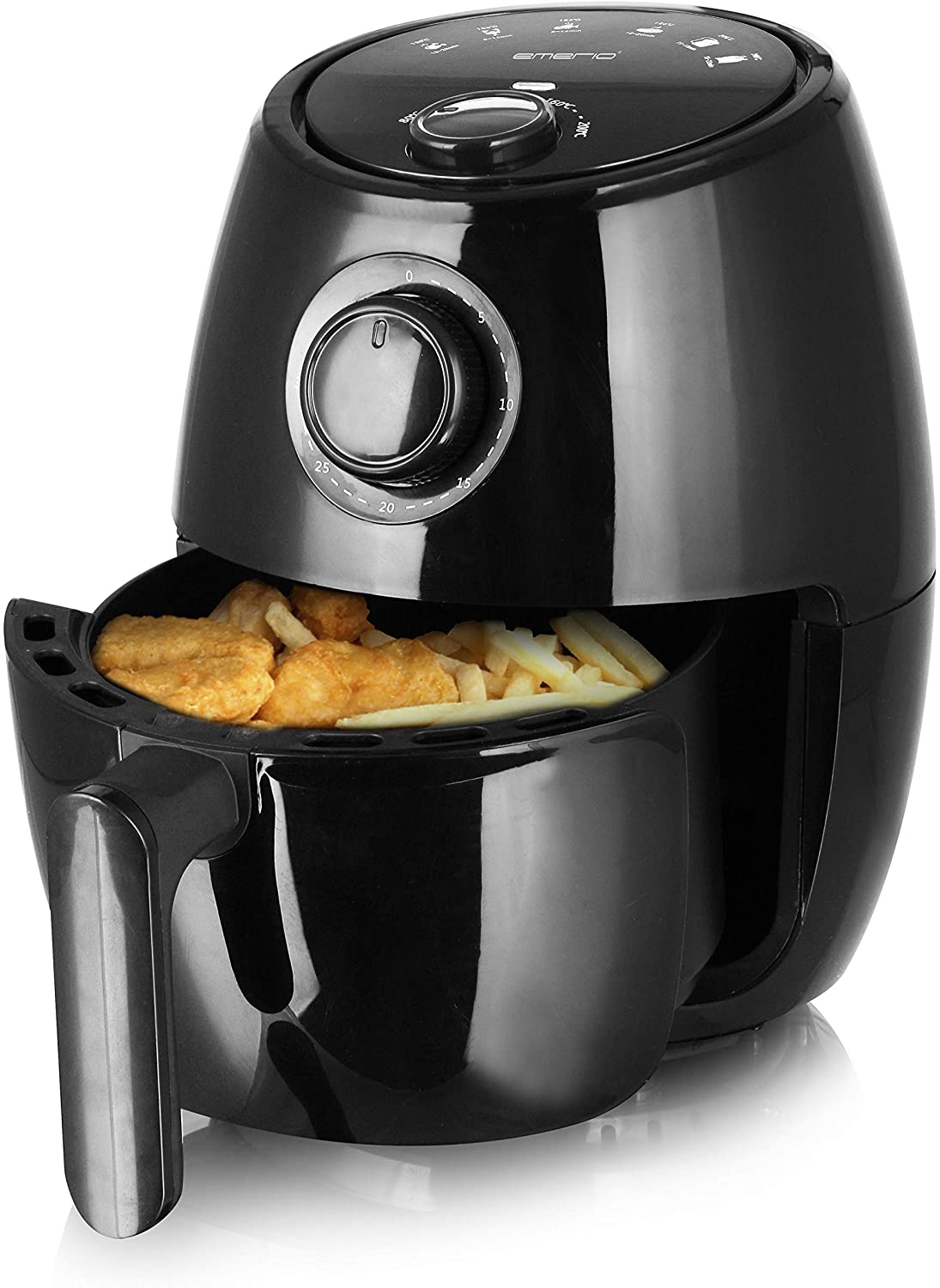 Emerio Hot Air Fryer, Airfryer, Smart Fryer, Fryer, No Oil, 2.0 Litre Volume, 1000 Watt, AF-122059