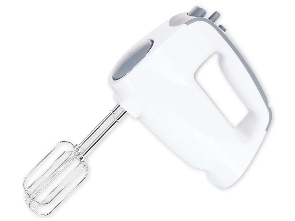 EMERIO HM-110921.12 - Electric hand mixer (250 W, 6 speed settings, extra long turbo button 18.7 cm, dough hook (dishwasher safe), soft grip