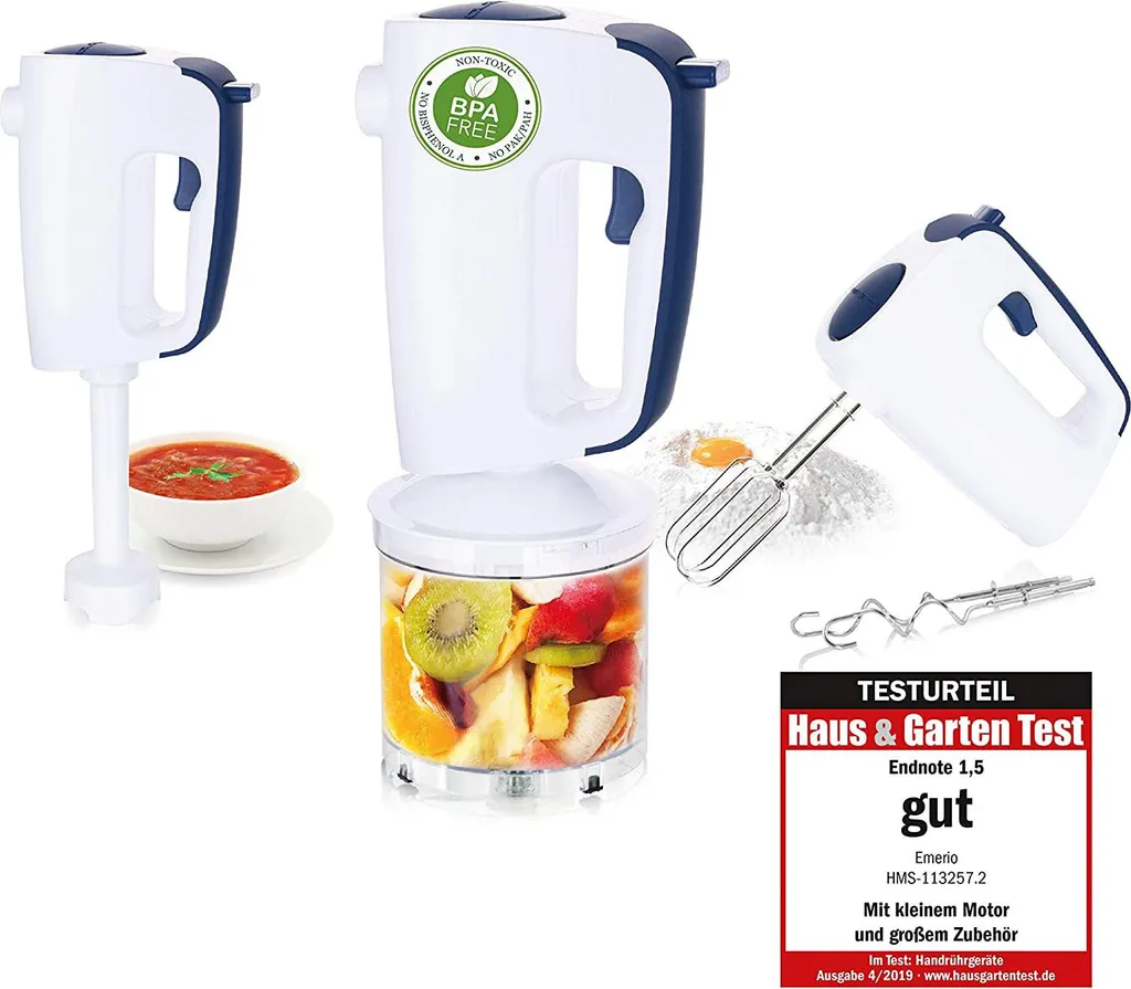 Emerio HMS-113257.2 - Hand mixer - 300 W - Blue