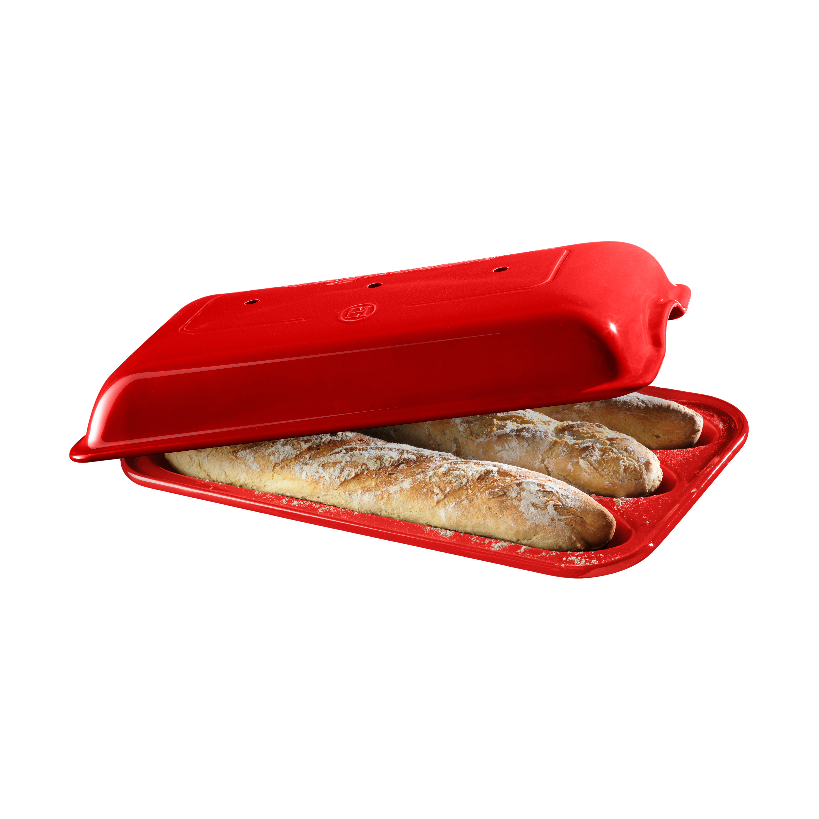 Emile Henry Baguette Pan, Red