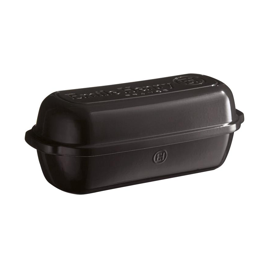Emile Henry Bread Dish, Black, Rectangular 4.5 L