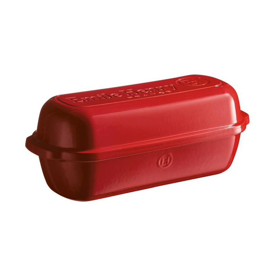 Emile Henry Bread Pan, Red, Rectangular 4.5 L