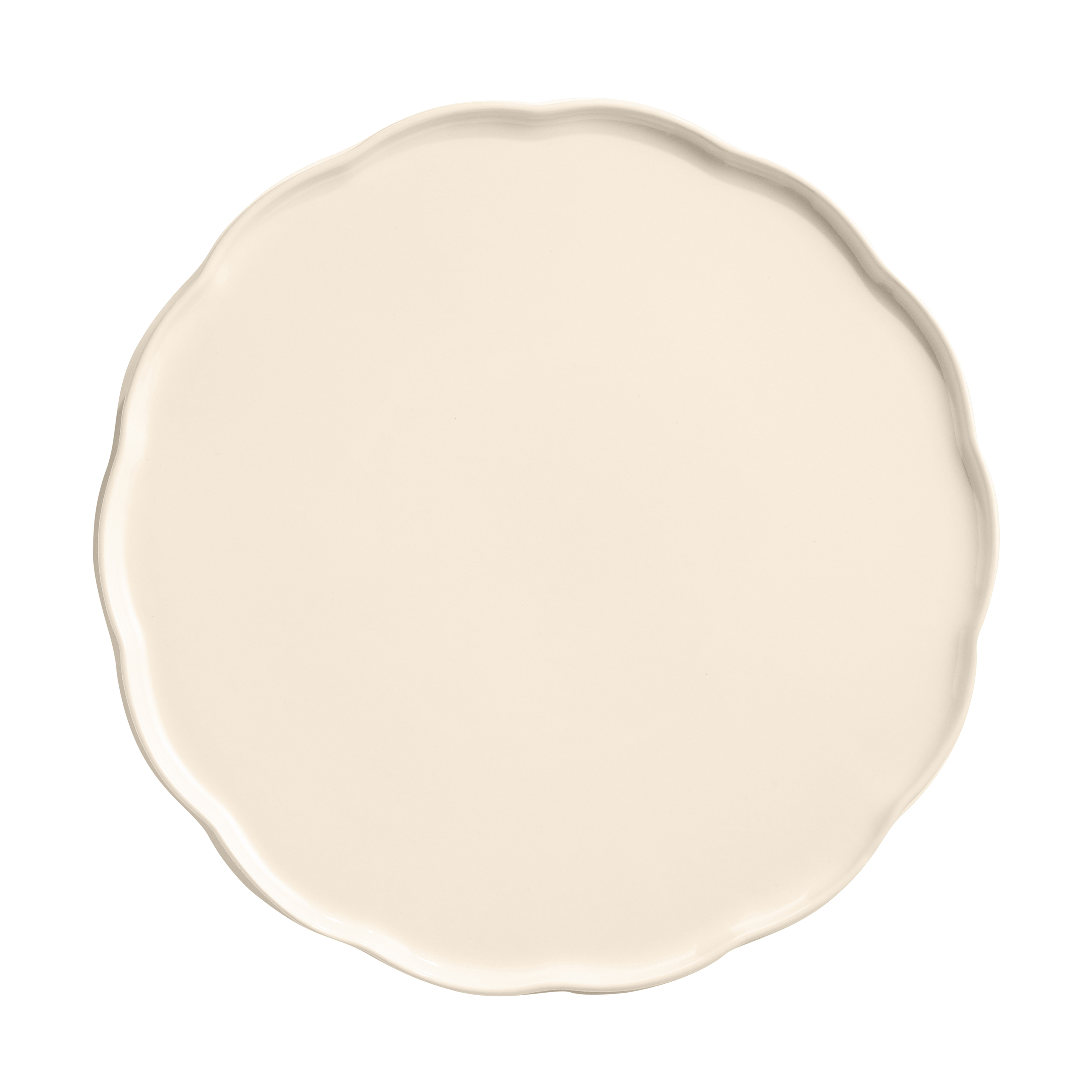 Emile Henry Madeleine Serving Platter, Cream, Round