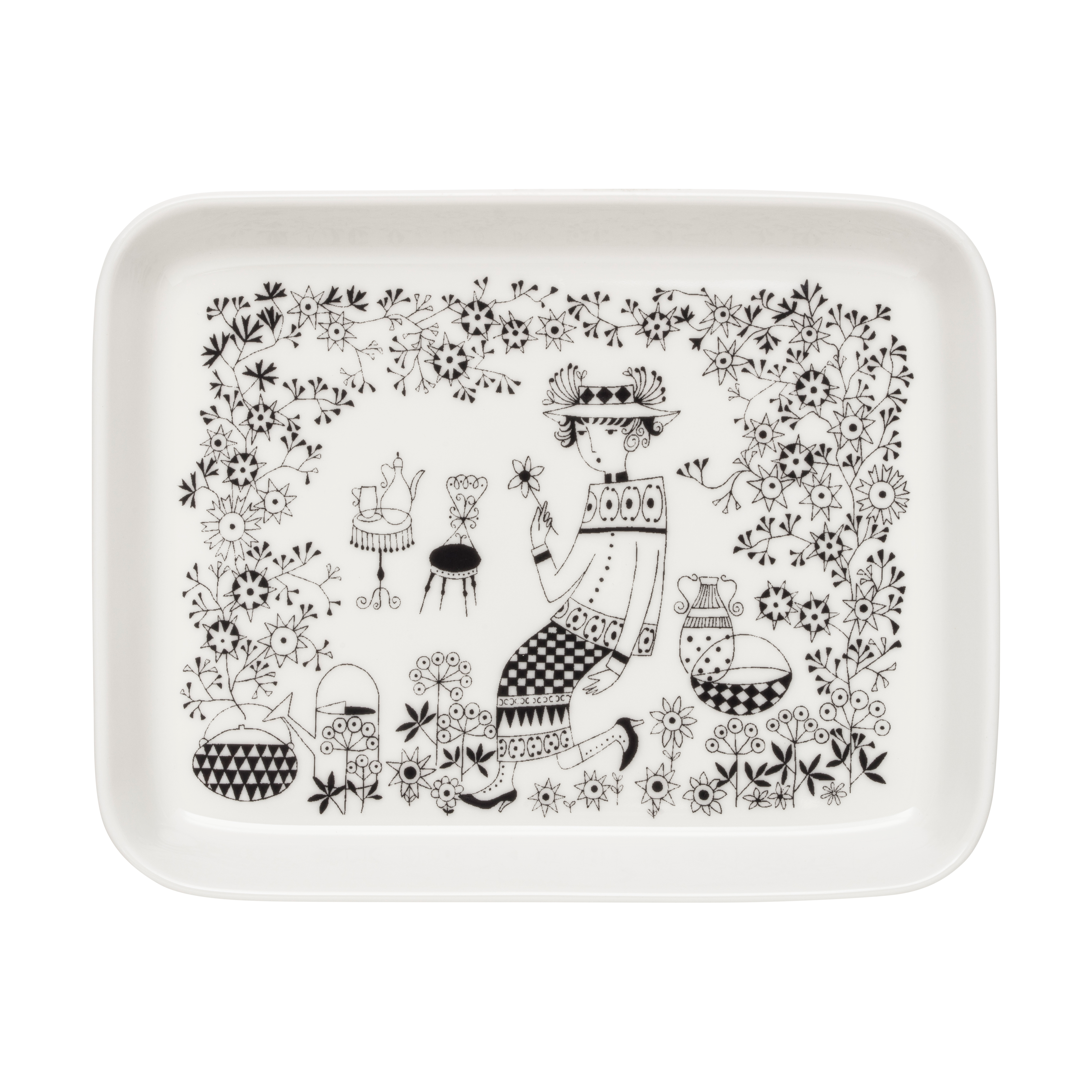 arabia Emilia plate 15x19 cm