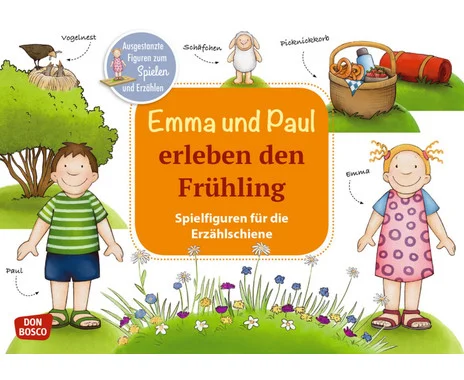 Emma and Paul experience springtime. Play figures for the story track.