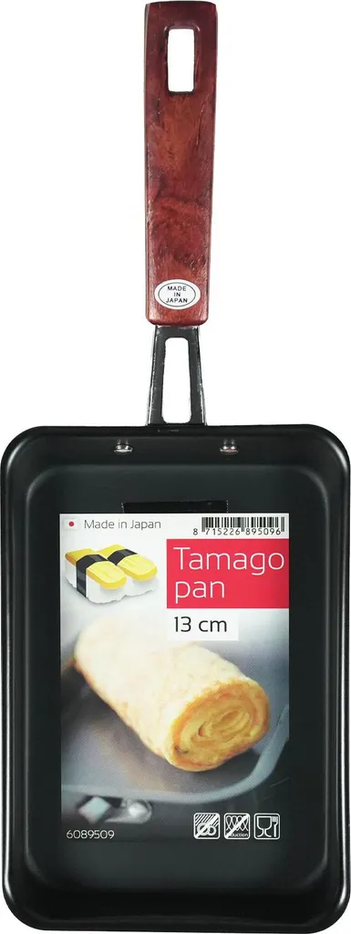 Emro Aziatica | Tamagoyaki pan - 19 x 13 cm - Rectangular shape - Even cooking - Steel pan