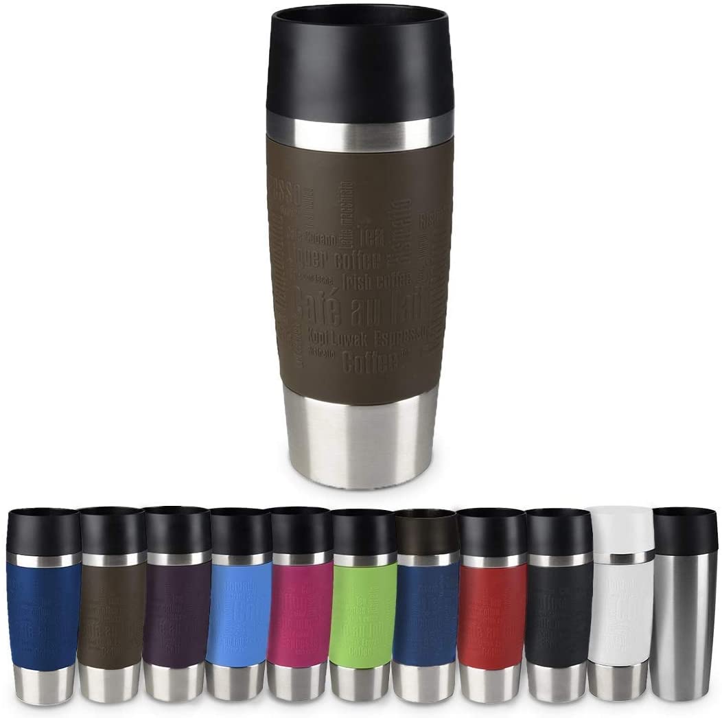 Emsa 513360 Insulated Travel Mug 0.36 L with Sleeve Brown