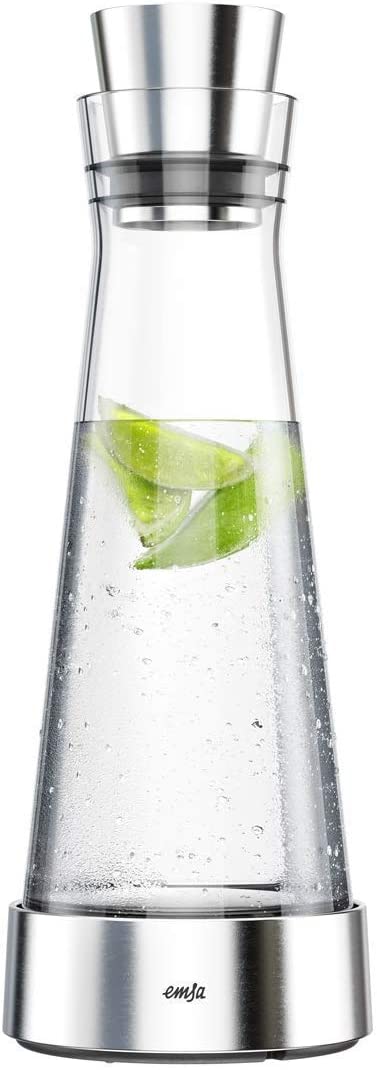 Emsa glass carafe with cooling element, glass, transparent, 1 liter