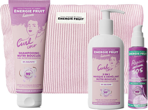 Energy Fruit Care Set Nourishing Care Curls Coconut 3 Products