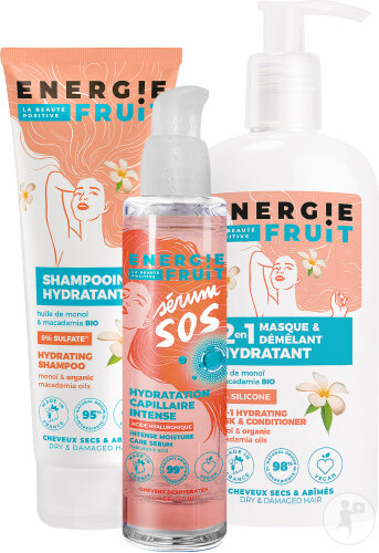 Energie Fruit Set Monoï Shampoo 250ml + Mask And Conditioner 300ml + Serum 75ml
