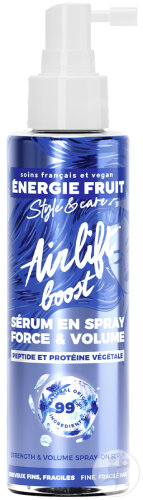 ENERGIE FRUIT Energy Fruit Spray Serum Volume & Density Fine/Sensitive Hair Kerato-Protein & Peptide 100ml
