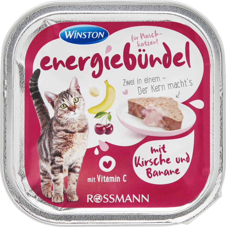 Winston A bundle of energy with cherry and banana