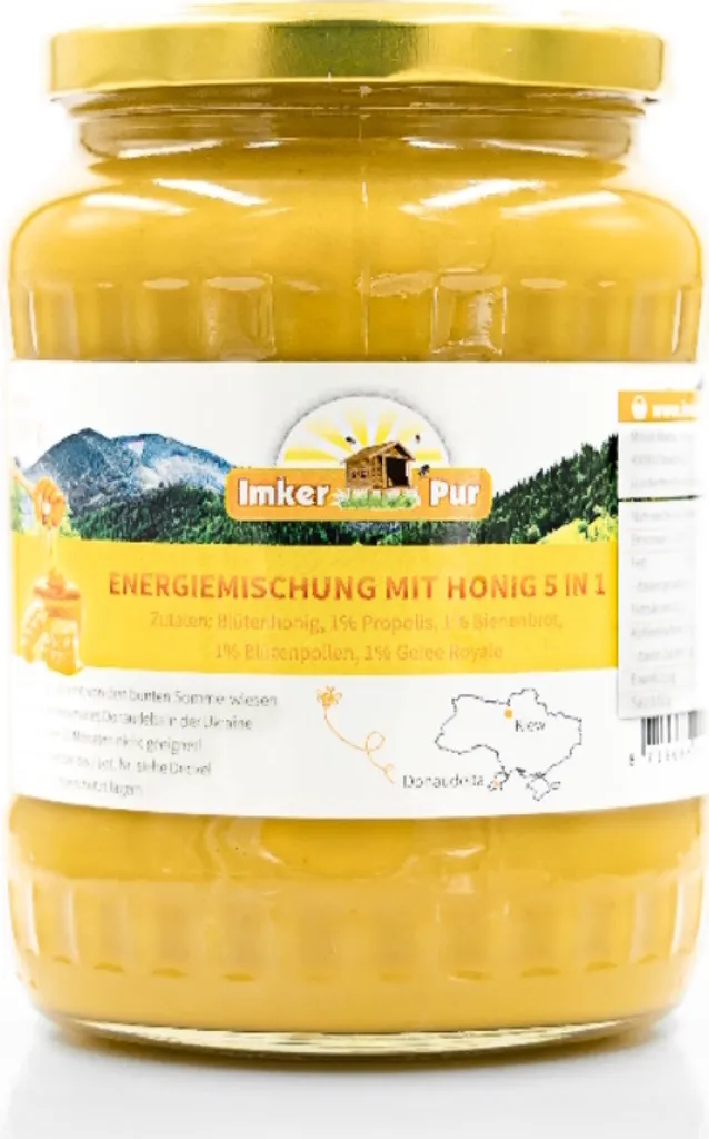 Energy mix with honey 5 in 1, from ImkerPur, 1 kg, gives strength and energy