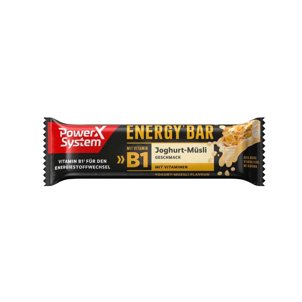 Power System Energy bar Vitamin B1, yogurt muesli