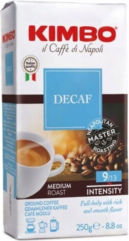 Decaffeinated ground coffee 250g - Kimbo 250g
