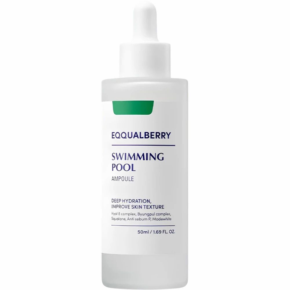 EQQUALBERRY Swimming Pool Ampoule – Moisturizing facial serum with hyaluronic acid 50 ml