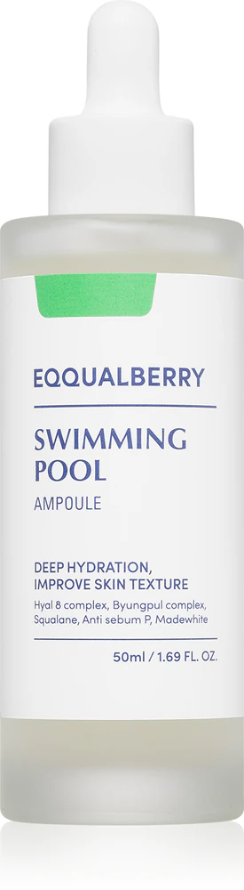 EQQUALBERRY Swimming Pool Ampoule intensive, hydrating serum with soothing effect