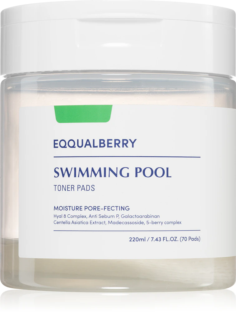 EQQUALBERRY Swimming Pool Toner Pads Exfoliating pads with moisturizing effect