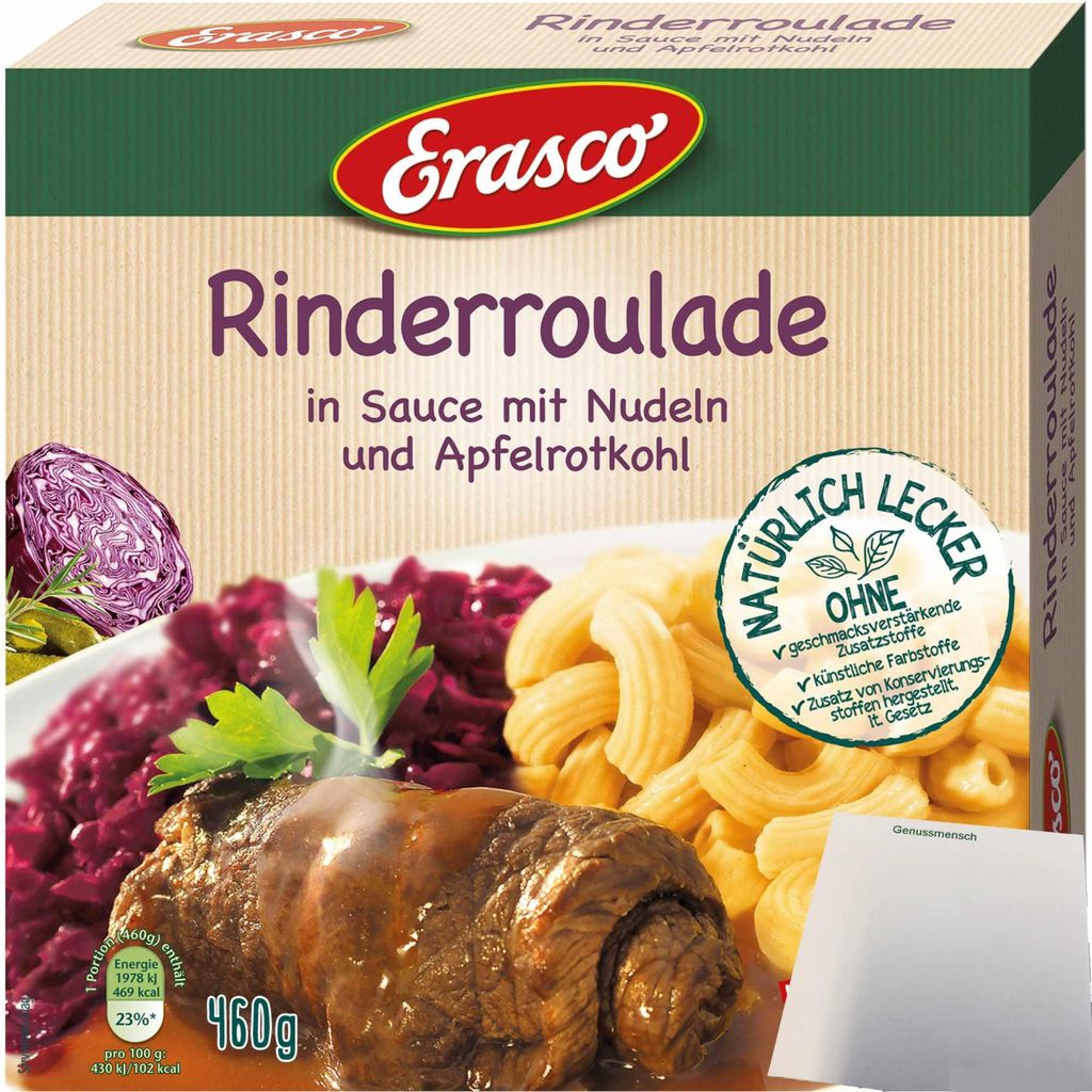 Erasco Beef Roulade Meal (460g pack) + usy block 472g