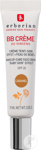 Erborian BB Cream Ginseng Complexion Care Cream With "Baby Skin" Effect SPF20 Caramel Tube 15ml