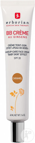 Erborian BB Cream Ginseng Complexion Care Cream With "Baby Skin" Effect SPF20 Caramel Tube 40ml