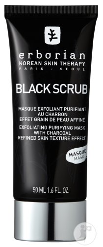 Erborian Black Scrub Clarifying Mask With Charcoal Powder Tube 50ml