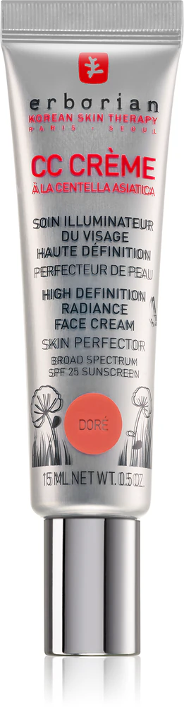 Erborian CC Crème Centella Asiatica brightening cream for a uniform skin color with SPF 25 small pack