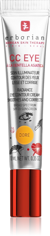 Erborian CC Eye tinting cream for the eye area with smoothing effect SPF 20 Farbton Doré 10 ml
