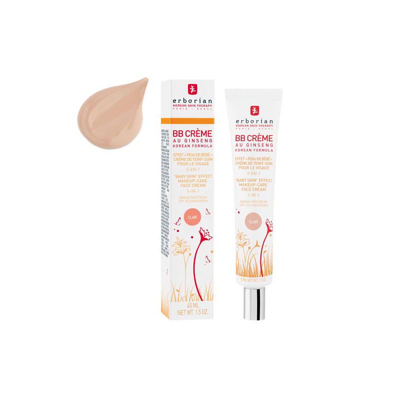 Erborian Korean Skin Therapy Paris Seoul BB Creme au Ginseng Clair SPF 20 45 ml