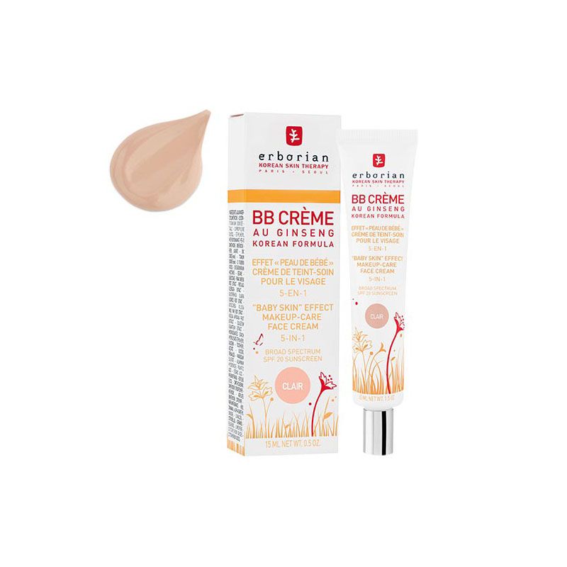 Erborian Korean Skin Therapy Paris Seoul BB Creme au Ginseng Clair SPF 20 15 ml