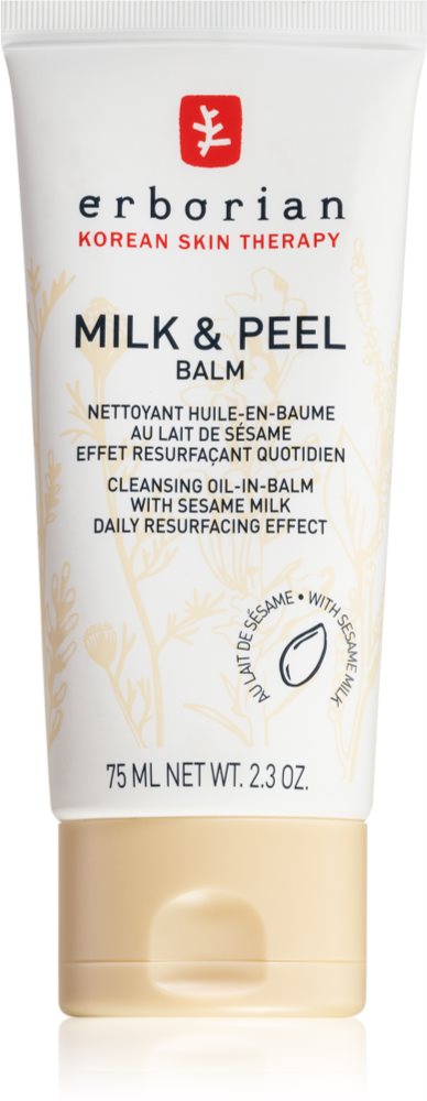 Erborian Milk & Peel Balm for make-up removal and cleansing for clear and smooth skin 75 ml