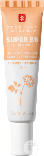 Erborian Super BB Au Ginseng Covering Anti-Blemish Cream Care SPF20 Gold Tube 15ml