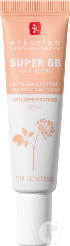 Erborian Super BB Au Ginseng Covering Anti-Blemish Cream Care SPF20 Light Tube 15ml