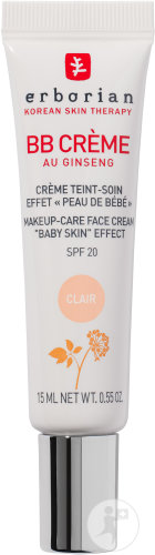 Erborian Super BB with Ginseng Covering Care Cream Against Impurities SPF20 Light Tube 15ml